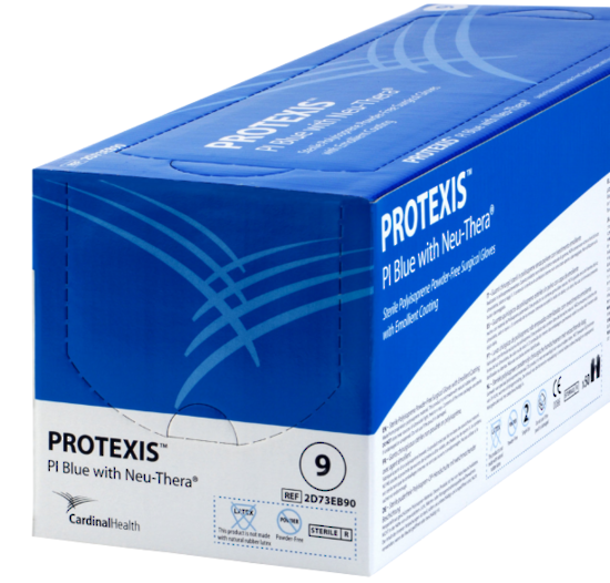 Protexis PI Blue Neu-thera Underglove Size 9.0 - Box 50
